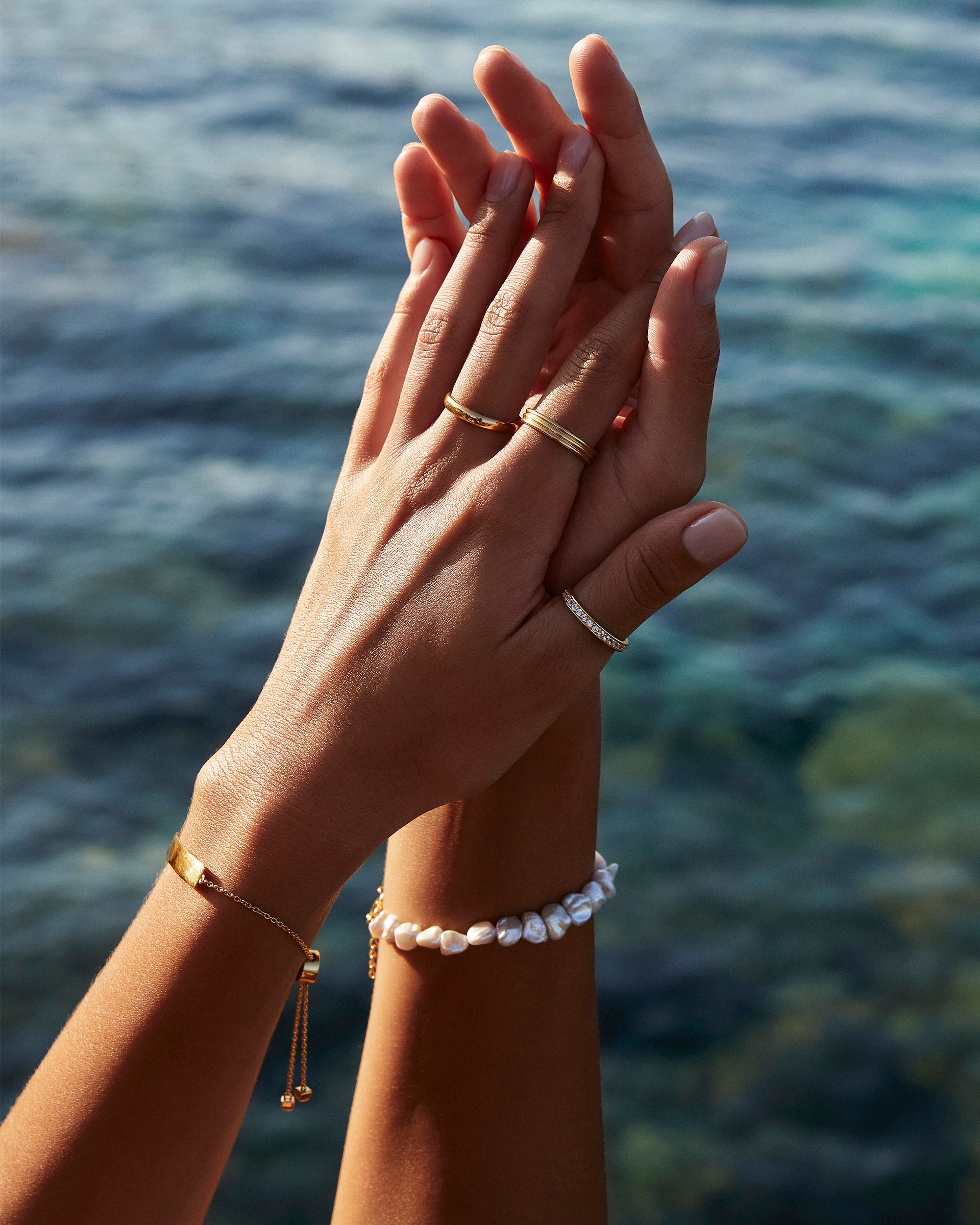 GOLD ETERNITY PAVE RING