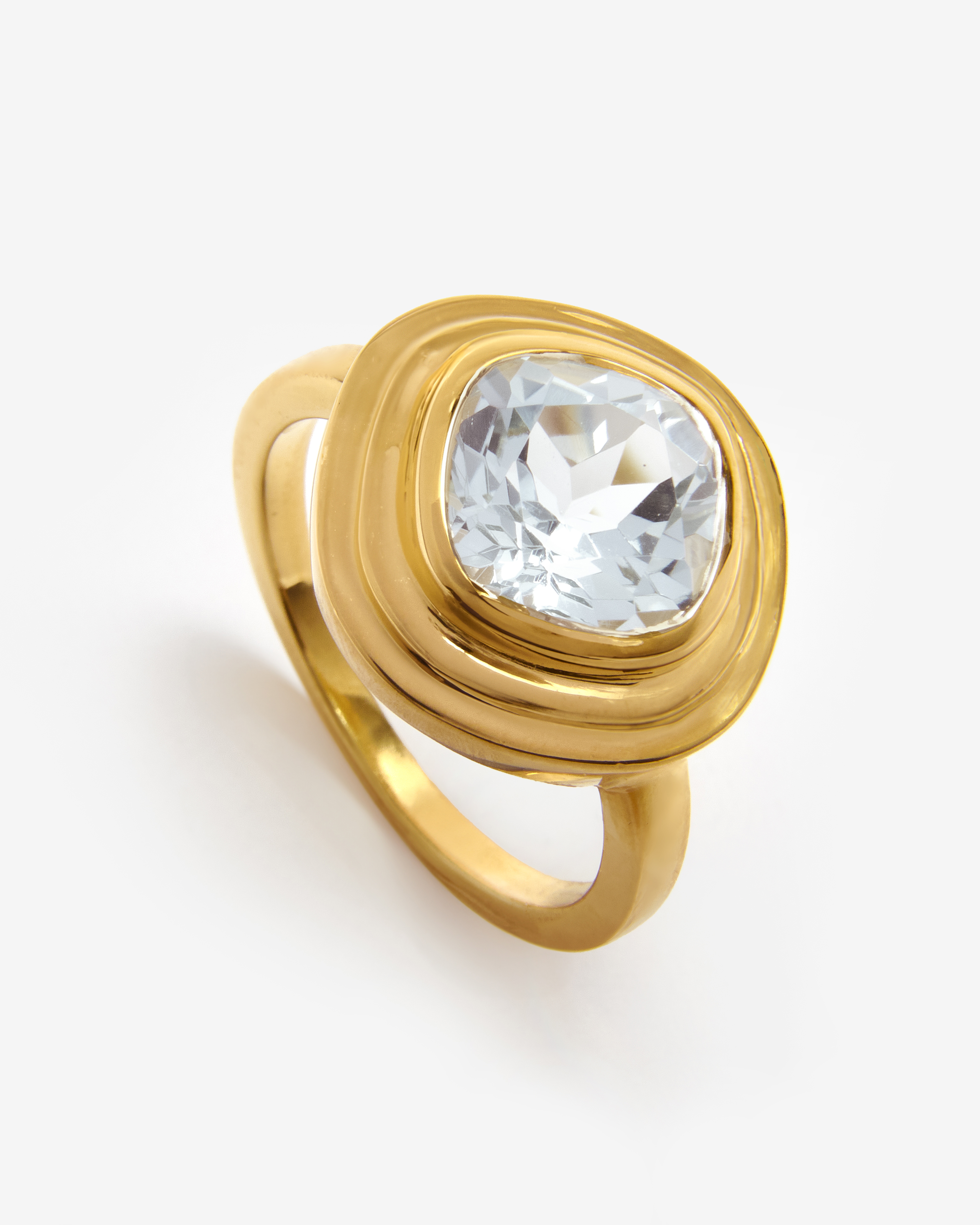 WHITE SAPPHIRE RIDGE RING