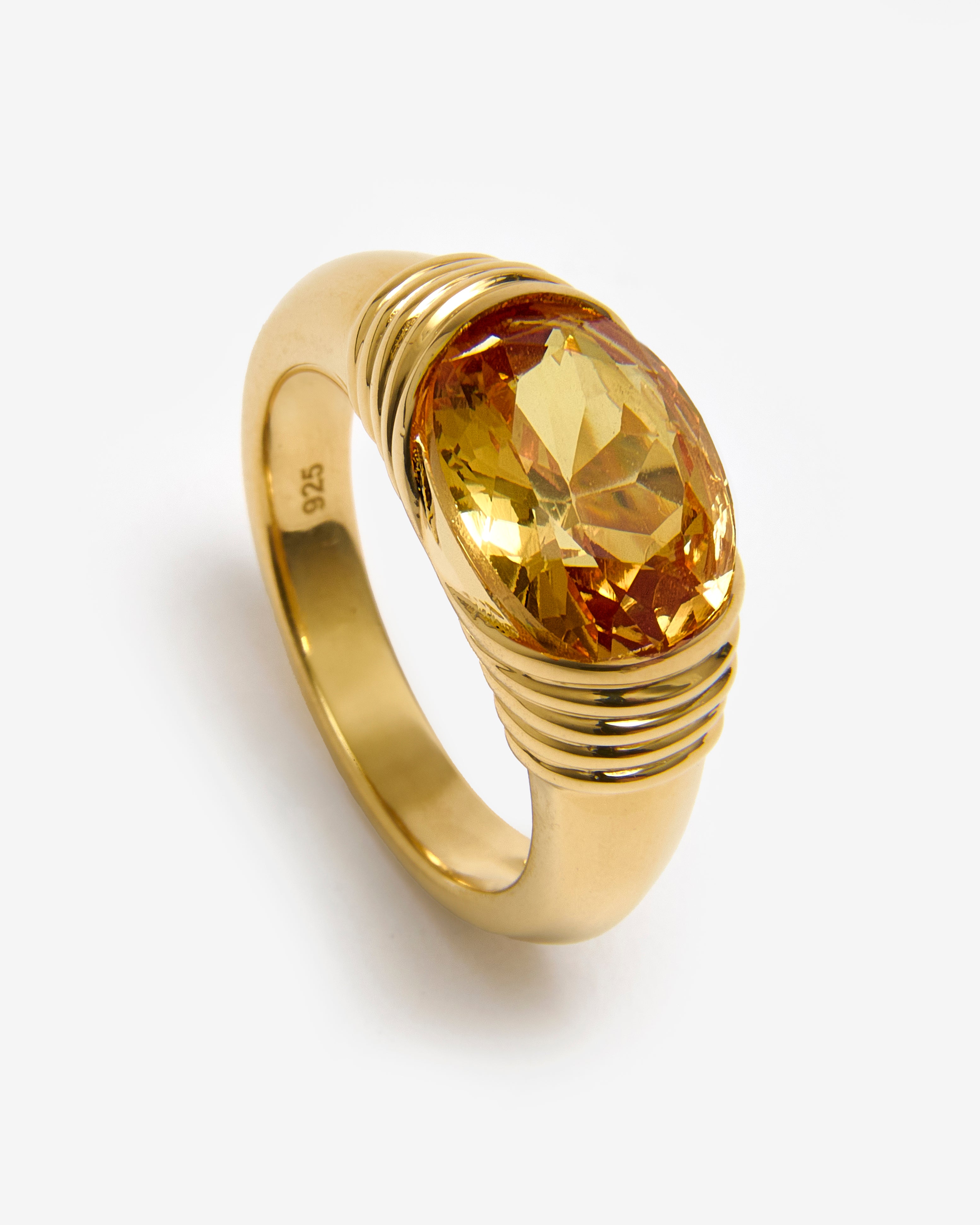 CITRINE GEMSTONE RING