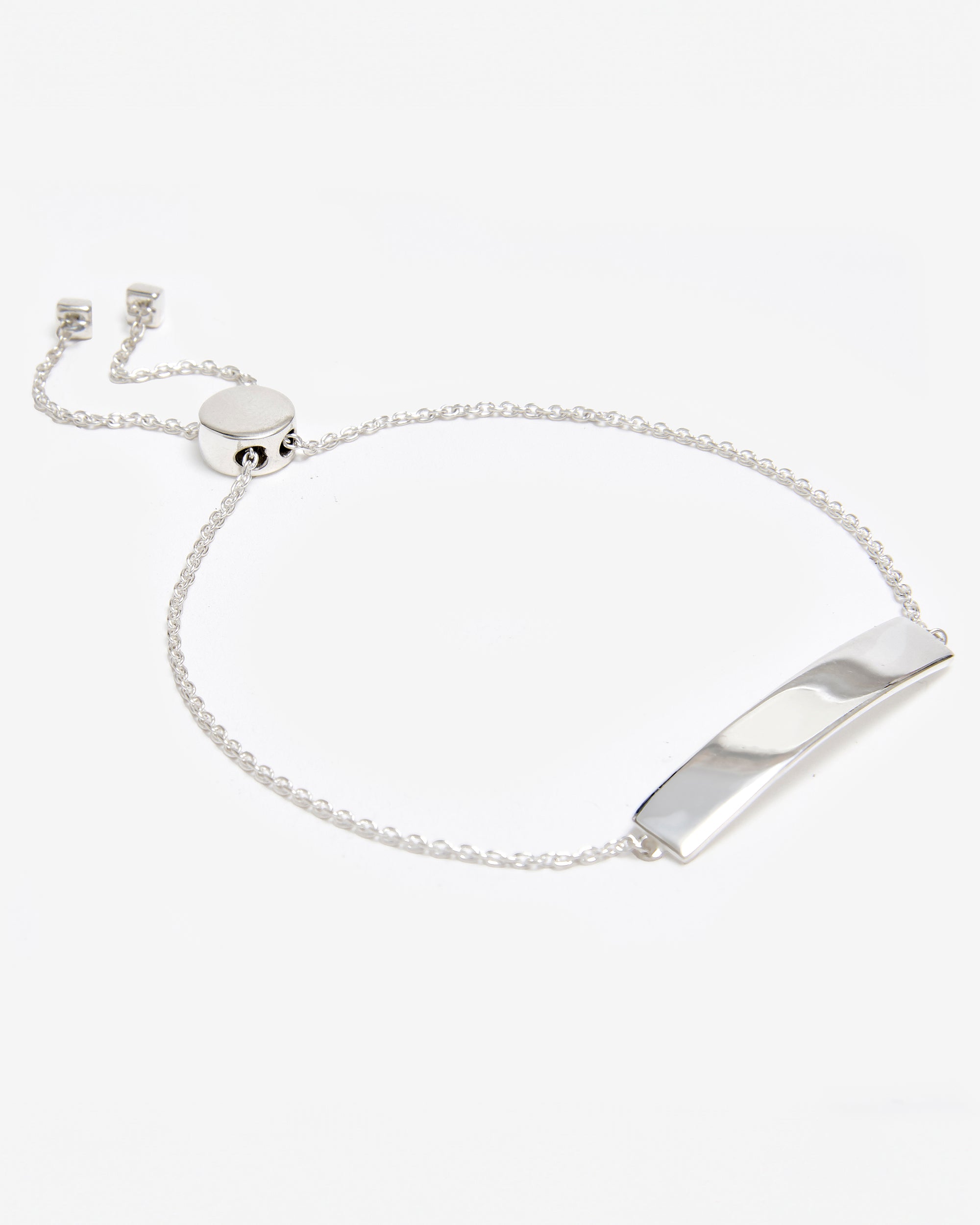 SILVER BAR CHAIN BRACELET