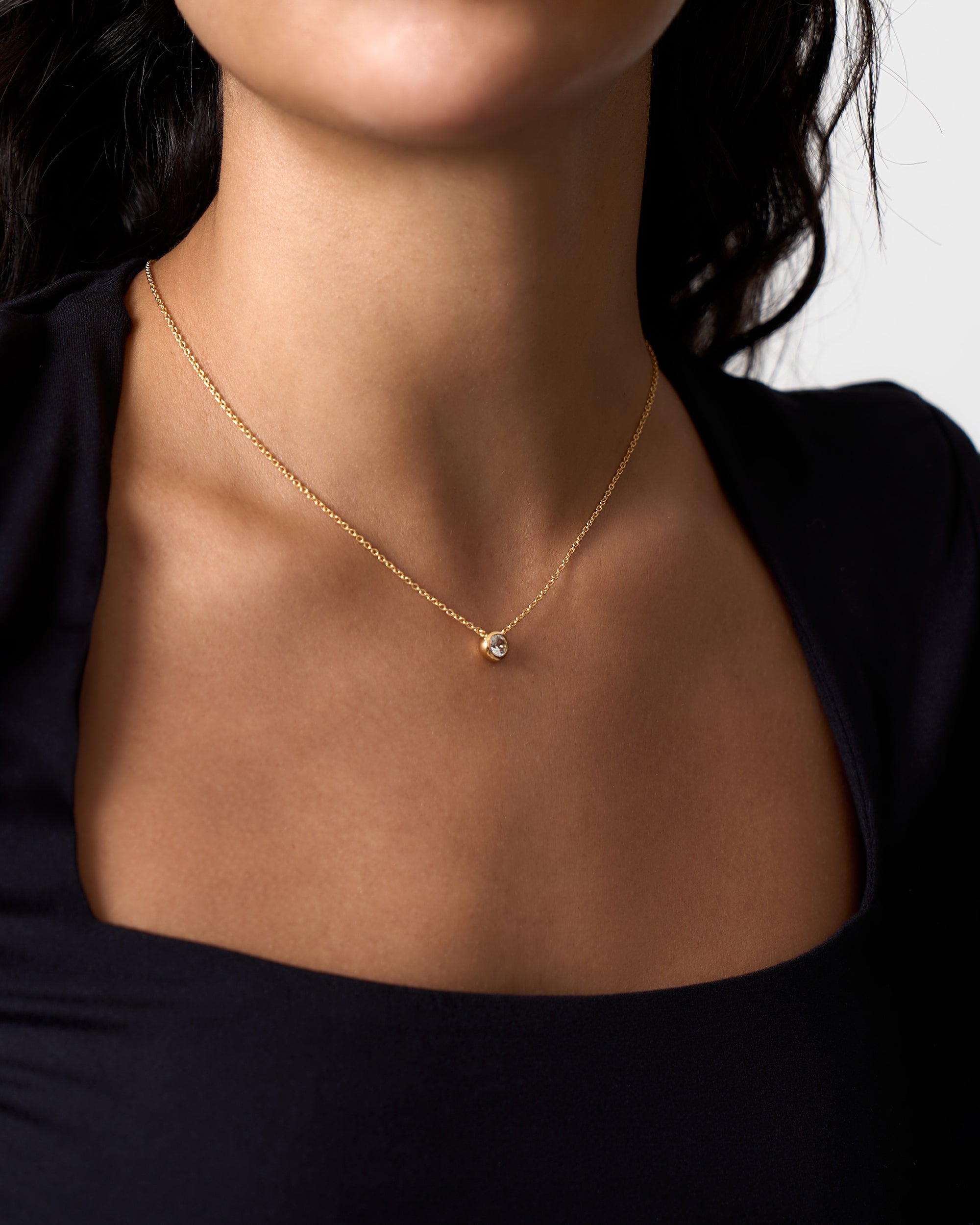 GOLD DOME DIAMOND NECKLACE