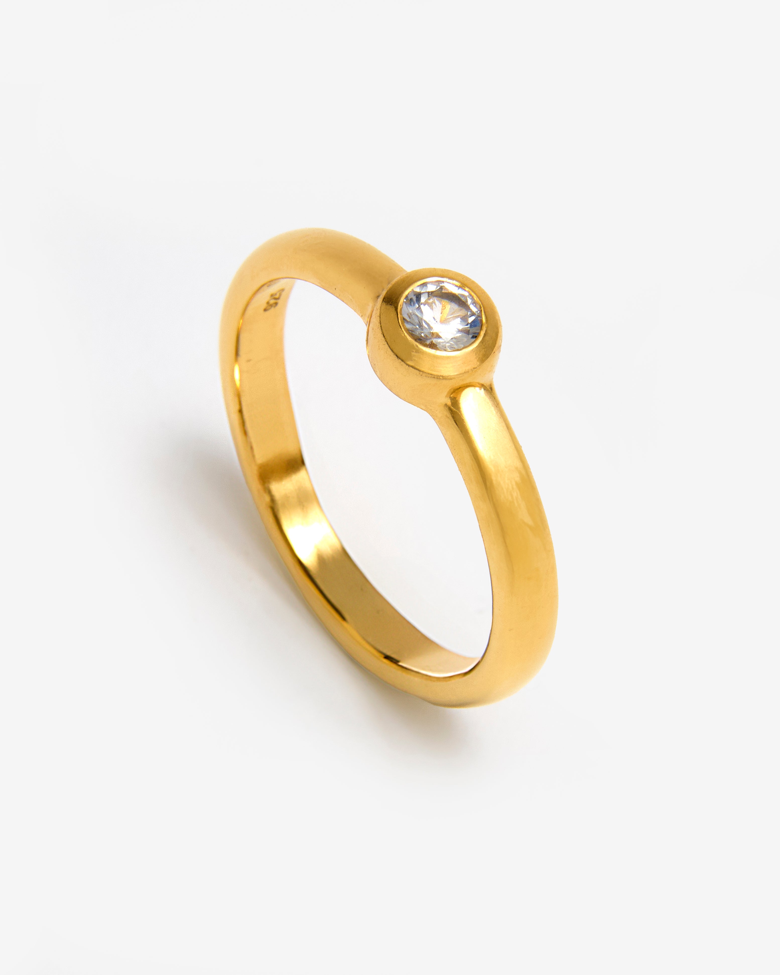 GOLD DOME DIAMOND RING