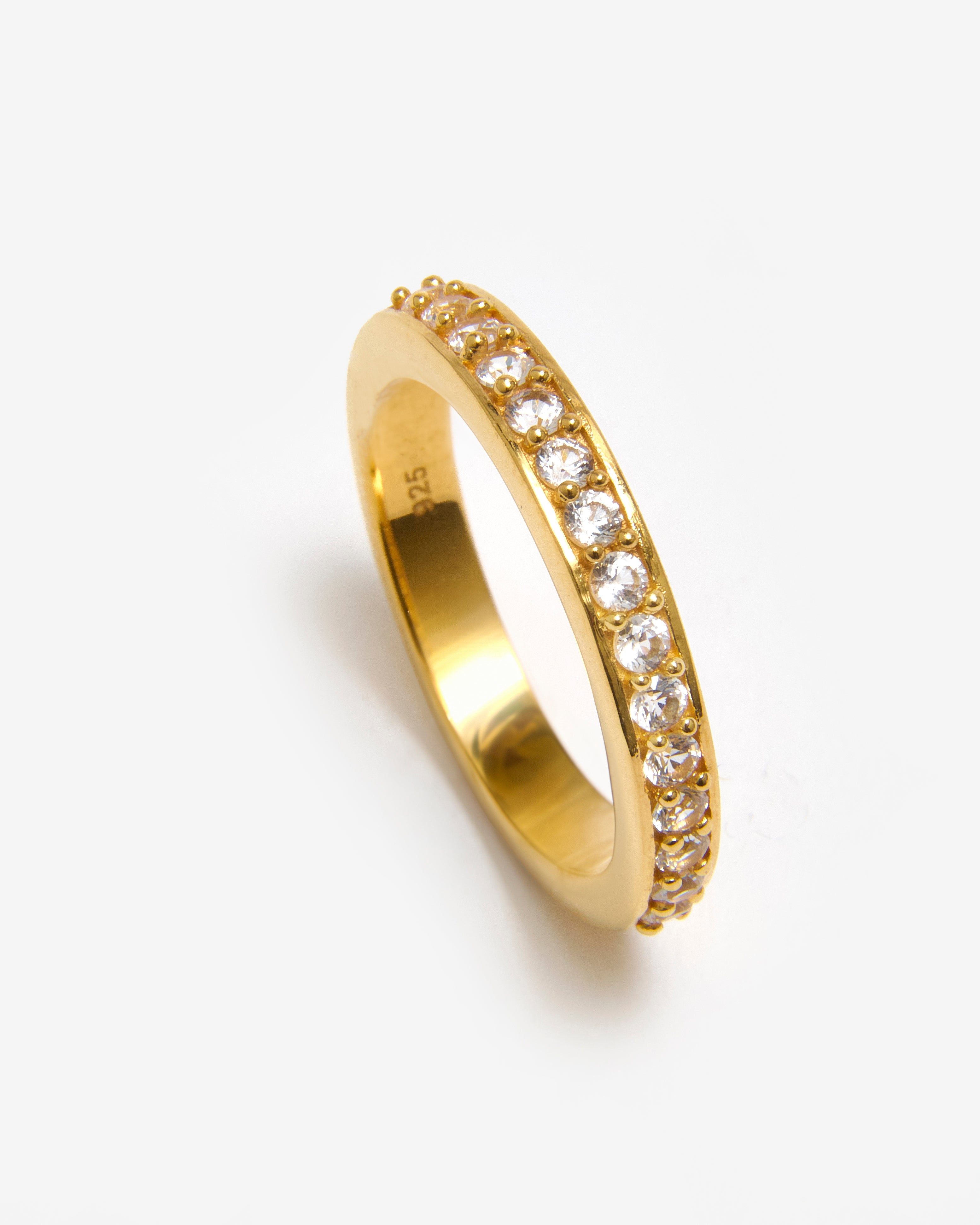 GOLD ETERNITY PAVE RING