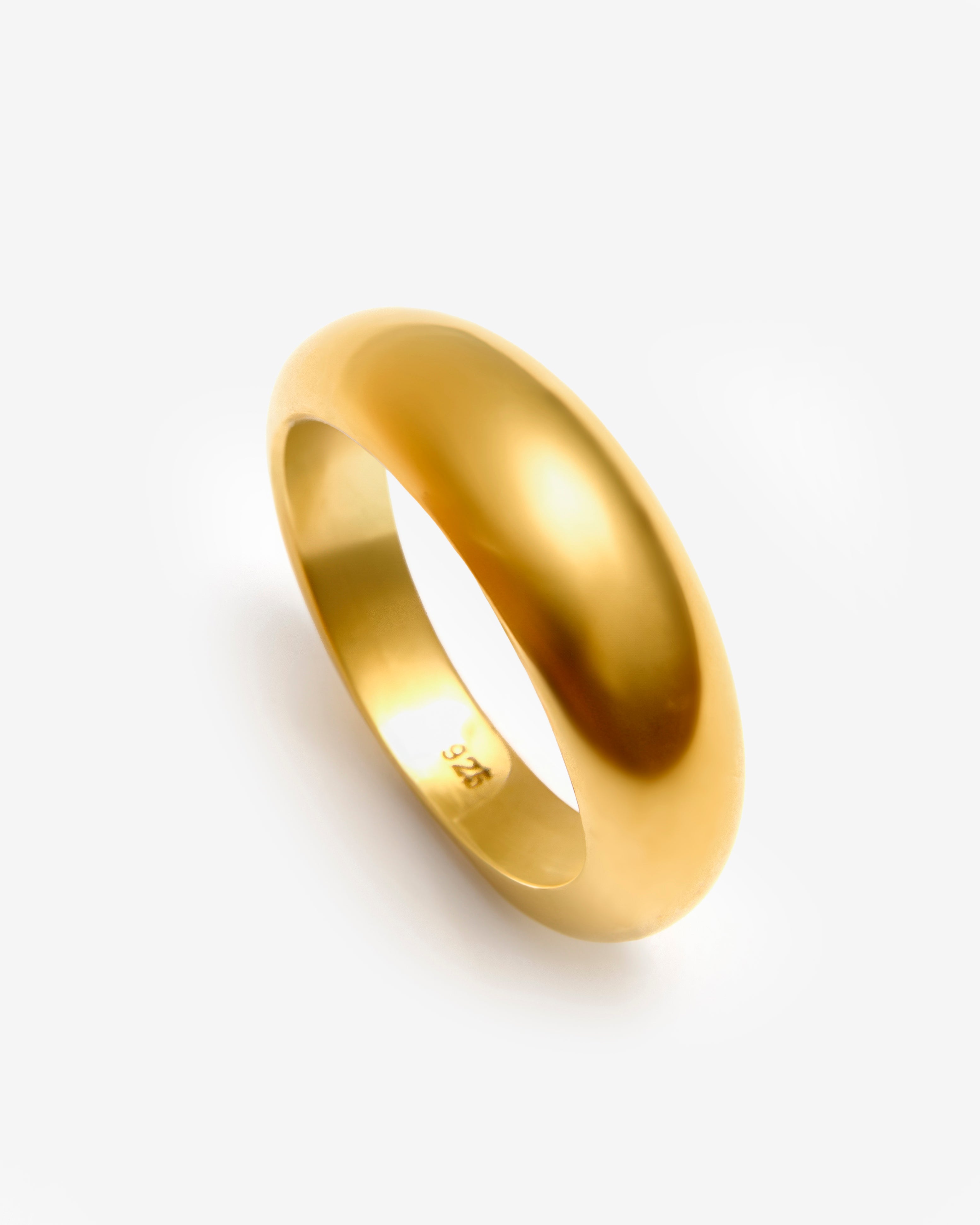 GOLD CHUNKY STACKING RING