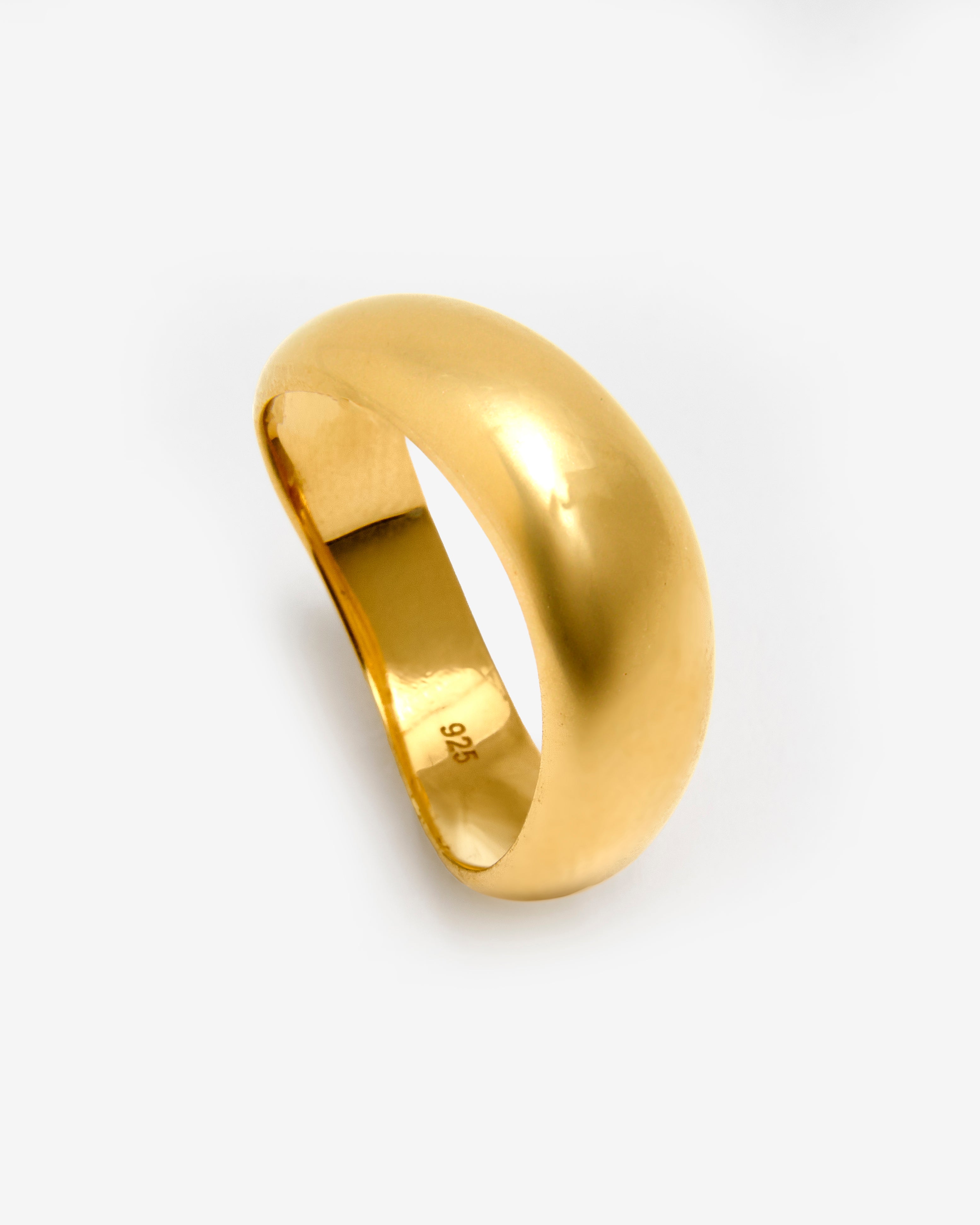 GOLD CHUNKY LOOP RING