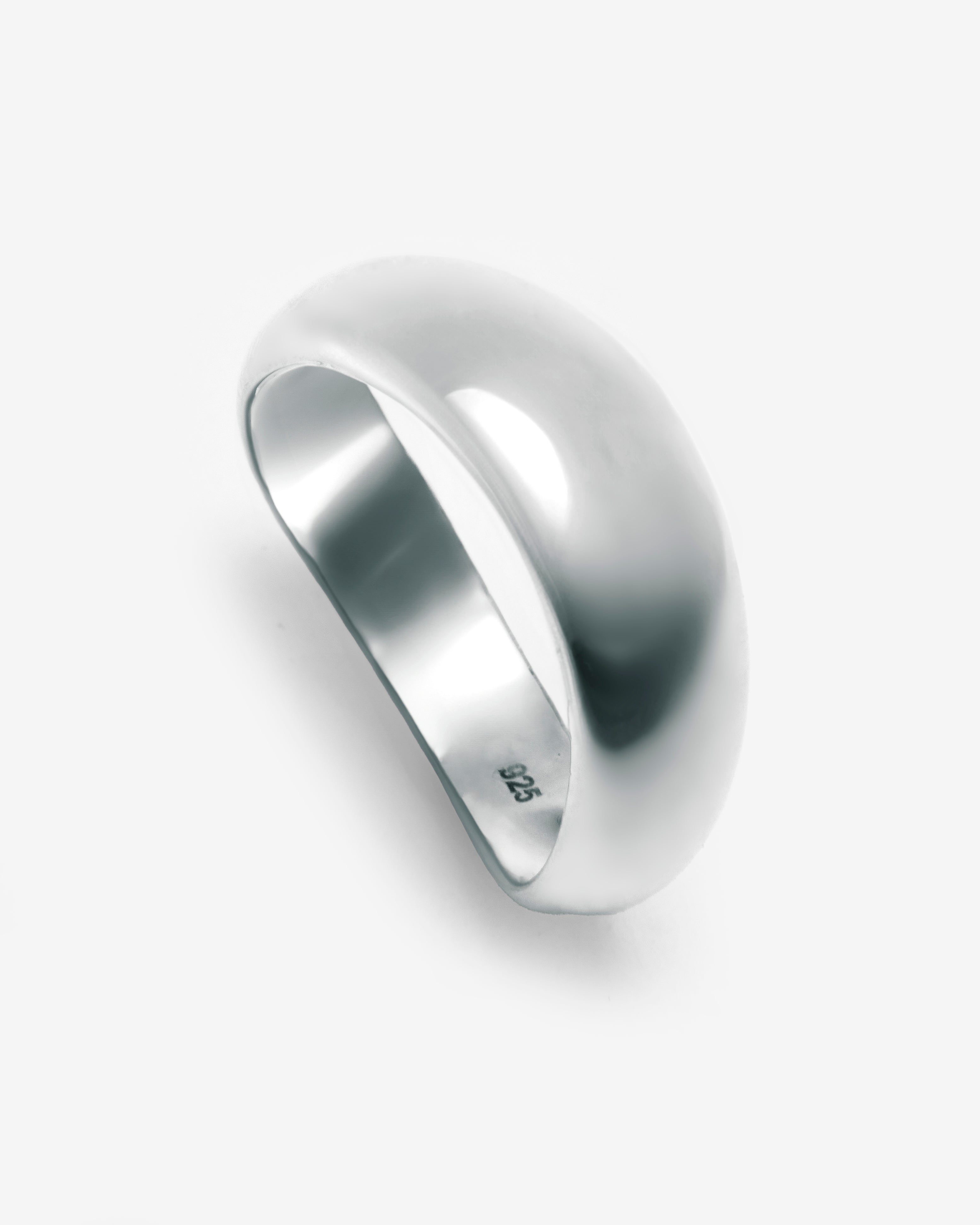 SILVER CHUNKY LOOP RING